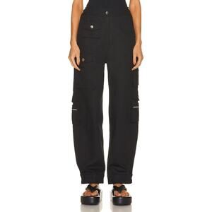 EB Denim Black Cargo Trousers